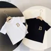 T-shirts Summer Kid Clothing Designer Baby Kids Short Sleeve Tops Baby Boys Luxury Shirts Girls Fashion Brand Tshirts Children Letter Printed Clothes 240306