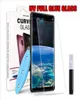 3D Curved Full Glue Adhesive UV Liquid Tempered Glass For Samsung S20 Ultra S10 S10e Plus Fingerprint Unlock S9 S8 Note 9 Screen P1727261