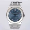 Montre Movement Watches AP Watch 15400ST Royal Oak Offshore Series Precision Steel Blue Plate Calendario Display Orologio meccanico automatico da uomo Set di orologi