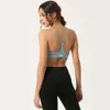 Lu Align T-Shirt Outfit Womens No Steel Ring Gathering Type Fitness Yoga Sexy Underwea Women Beautiful Back Sports Bra Sense of Design Jogger Gry Lu-08 2024