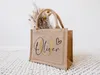 Personalized Jute Bag for Mom Mothers Day Bridesmaid Beach Bags Tote Junior Bride Custom 240304