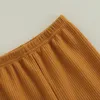 Pantalons d'automne évasés pour filles, couleur unie, taille moyenne, bas à cloche, pour enfants en bas âge de 6 mois à 4 ans, 4 couleurs