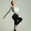 Camicie attive Autunno e inverno Cardigan Yoga Danza Balletto Gilet Sport Fitness Piccolo cappotto corto Elegante moda femminile