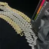 18mm Big Guy Heavy Iced Out Vvs Baguette Moissanite Miami Cubaanse Link Chain Buss Down Pass Diamond Tester Mannen Cubaanse ketting