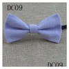 Noeuds papillon Solide Enfants Bowtie Baby Bow Tie15 Couleurs Ajuster La Boucle Enfant Bowknot Cravate Cravate Professionnelle Pour Cadeau De Noël Drop Dhjgy