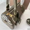 حقيبة يد محددة سعة كبيرة حقيبة حقيبة كتف الكتف حلقة حلقة ألوان القماش الأصلي Hasp Lady Crossbody أكياس قابلة للإزالة مزدوجة المقبض A1