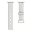 Ny AppleWatch-band 1-8 Generation Iwatch Single Tack Buckle Ring Silica Gel Watch Aw-Solid Color Nail Buckle Strap Silicone 38/40/41/42/44/45mm Serie 1-7 Generation SE