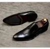 Robe chaussures PDEP cuir de vachette affaires décontracté luxe haut de gamme hommes pointus mocassins de mariage Zapatos Para Hombres