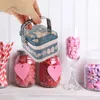Storage Bottles Cookie Tin With Lid Christmas Gift Packaging Box Jar Candy Elk Holder