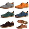 Nouvelles chaussures décontractées pour hommes 45 chaussures en cuir suédé 46 47 grandes chaussures pour hommes à lacets non glissantes 42