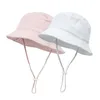 Children's Summer Hat Girls Fisherman Sun Cap Baby Wide Brim Beach Outdoor UV ProtectionHats For 3 Months To 5 Years Kids Hat288F