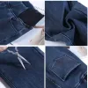 Jeans Oversize 38 Winter Skinny Jeans Women Plus Velvet Stretch Denim Trousers Casual Patchwork Thick Pencil Pants Fall Warm Vaqueros