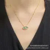 Desginer Messikas jewelry Meijia Xika Heart Eye Natural Malachite Necklace Celebrity Same Fashion Versatile Diamond Collar Chain Bracelet