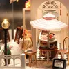 Architettura/Casa fai da te Casa delle bambole Giocattoli per bambini Mobili Case delle bambole in miniatura Assemblaggio in legno Casa delle bambole casa Natale Regali di Capodanno C007