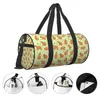 Duffel Bags Capybara's Culinary Travel Bag Eating Grass Animals Nature Luggage Sports Large Retro Gym Men's Weekend Fitness