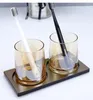 Bath Accessory Set Bathroom Decoration Accessories Nordic Transparent Glass Toothbrushing Cup Mouth Storage Tray El Supplies