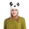 Beanie -Schädelkappen süße Panda Beanies Winterhüte für Frauen Mütze Hut Neuheit Bonnet Femme1305m