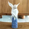 Decorative Objects Figurines Porcelain Belle Angel Miniature Ceramic Angel Girl Figurine Decor Present Home Handicraft Embellishment Ornament Accessories