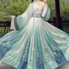 Estilo chinês feminino oriental vintage hanfu trajes bordados florais vestidos de fadas tradicional antiga princesa roupas diárias 240220