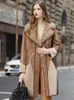 Pelliccia da donna 2024 Sheep Patty Cappotto alla moda Industria pesante Colletto di agnello stile casual