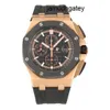 Montre Movement Watches AP Watch Royal Oak Offshore Series 26401ro Rose Gold Three Eyes Timing Rubber Band Mens Fashion Leisure Business Sports Machinery Watch Set