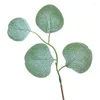 Decorative Flowers Artificial Oval Eucalyptus Leaves Branch For Vase Floral Wreath Bouquets Wedding Greenery Decoration