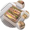 Ta ut containrar engångsbruk förpackningslådor Cupcake Cookie Bread Burger Tray Container med Clear Cover Wedding Party Favors