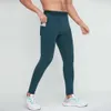 Lu Align Pant Heren Outfit Yoga Sport Hardlopen Trainingsbroek Sneldrogend Hoge Elasticiteit Legging Outdoor Fitness Sportkleding met Zakken Jogger Gry Lu-08 2024