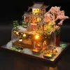 Architecture/Bricolage Maison Kit de construction miniature en bois à monter soi-même, maisons de poupée avec meubles, maison ancienne chinoise, jouets faits à la main pour filles, cadeaux de Noël