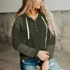 Hoodies Women's Women Sweatshirt Hoodie Zipper Womens Button Down Loose Hooded Long Sleeve V s