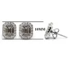 Jewellery Wholesale Pie Cut Design 18k Solid White Gold Natural Baguette Diamond Fine Jewelry Studs Earrings for Wedding