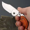 Outdoor Mini With Colorful Wooden Handle, Multi Functional Small Folding Knife, Camping Self Defense, Portable Tactical Pocket Knife 331907