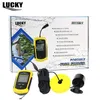 Lucky FFC1108-1 localizador de peixes portátil sonar alarme para pesca ecobatímetro 0.7-100m transdutor sensor localizador de profundidade 240227