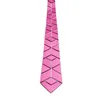 Krawatten Acryl Spiegel Männer Glänzende Krawatte Modeschmuck Rosa Dünne Diamant Plaid Geometrische Slim Bling Bling1258j