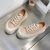 2024 Sommer New Casual Board Echtes Leder Damen Matsuda Dicke weiche Sohle vielseitige Schüler Super heiße kleine weiße Schuhe Trend