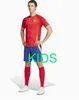 2024 Spanien Pedri Soccer Jerseys 24 25 Lamine Yamal Rodrigo Pino Merino Sergio M.asensio Ferran Hermoso Redondo Caldentey Men Kids Kit Football Shirt Spanish Home Away