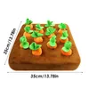 Pet Snuffle Toy Dog Pull Carrot Plysch Vegetabilisk tuggmatta för hundkatter 240306