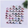 Sleutelhangers Lanyards Groothandel Designer Mini Sile Sneaker Sleutelhanger Mannen Vrouwen Kinderen Sleutelhanger Cadeau Schoenen Sleutelhangers Handtas Ketting Basketb Dhdrf