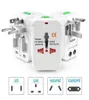 Universal International Adaptor All in One Travel AC Power Wall Charger For US EU UK AU Converter Plug with Retail Package6304138