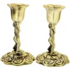 Candle Holders 2pcs Metal Angel Holder Vintage Candlestick Delicate Desktop Stick