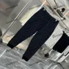 xinxinbuy Men women designer pant Double letter jacquard Spring summer Casual pants Black blue M-3XL