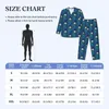 Men's Sleepwear Peace Beads Of Hope Pajama Set Spring Silver Pendant Print Romantic Leisure Couple 2 Piece Vintage Oversize Nightwear