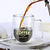 200mL/300mL Double Wall Mug Office Mugs Heat Insulation Double Coffee Mug Coffee Glass Cup Drinkware Milk Gifts for Friends 240306