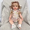 NPK 55 cm Reborn Lifelike Toddler Girl Doll Betty 3D Målning Full Body Silicone Waterproof Bathy Toy Handdetailed Paint 240304