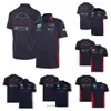 Polos pour hommes F1 Racing Model Vêtements Tide Brand Team Perez Cardigan Polo Polyester Séchage rapide Combinaison de moto avec le Sa Personnalisable Xu9d