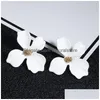 Stud Korean Cute Small Flower Stud Earrings For Women Trendy Fresh And Sweet Statement Earring Girl 2022 Fashion Jewelry Gift Drop De Dhhku