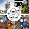 Decoratieve beeldjes 6pcs Roestvrij staal Zilver Duurzaam Spiegel Gepolijst 50-150mm Woondecoratie Reflecterend El Globe Stevig Ornament Starende bal