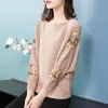 Jerséis de otoño para mujer, Jersey de punto con manga de ala de murciélago, Jersey informal holgado con cuello oblicuo para mujer, Tops coreanos, suéter para mujer