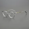 サングラスフレーム星の同じスタイルのアセテート眼鏡狂気ヴィンテージスクエアビッグフレーム処方メガネ近視透明
