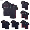 B6N8 Herrpolos F1 Racing Model Clothing Tide Brand Team Perez Cardigan Polo Shirt Polyester Quick-Torking Motorcykel Riding Suit med SA Customizerbara